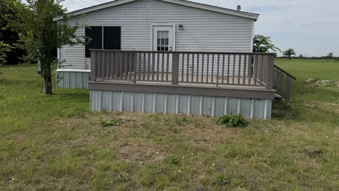 Home with new deck and skirting