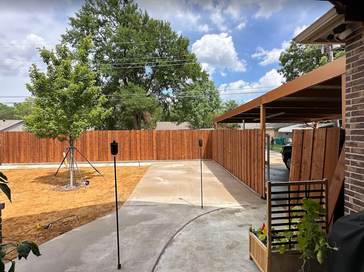 Covered patio